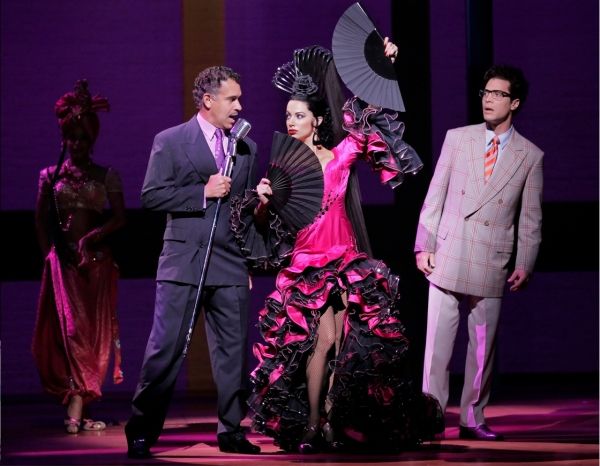 Brian Stokes Mitchell, Nina Lafarga and Justin Guarini Photo